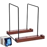 Vinyl Record Holder Display Stand 19.5x17.8x19.8cm Vinyl Record Storage Stand Sturdy Tabletop Wooden Display Stands For Albums DVDs CDs Books Space Saving Shelf Home Decor For Music Lovers