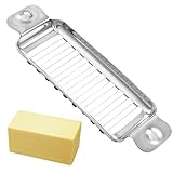 Butter- und Käsehobel, Edelstahl Butterschneider Mehrzweck-Käseschneider mit Griff, zum Schneiden von Käse, Eiern, Butter, Obst und so weiter