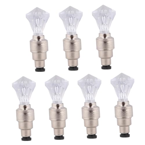 VANZACK 7pcs Cores with LED Light Cycle Caps Bike LED Wheel Light Cycle Light Fluorescent Cores