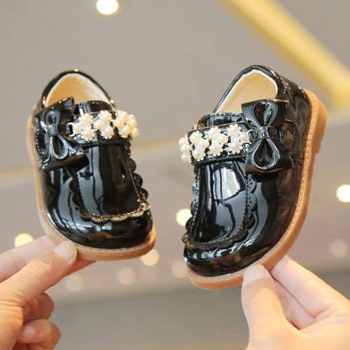 Toddler/Little Girls Mary Jane Ballerina Flats Glittery Party Wedding School Slip-on Dress Shoes2