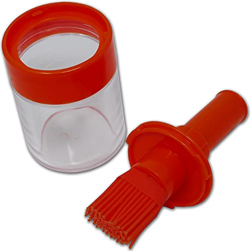 WUMDOO Ölpinsel 155 x 65 x 65 mm groß Hitzebeständig bis 250°C Küchenpinsel Backpinsel BBQ Pinsel Cover