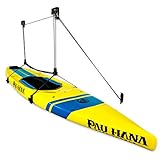 StoreYourBoard SUP and Surfboard Ceiling Storage Hoist, Hi Lift Home and Garage Hanging Pulley Rack,...