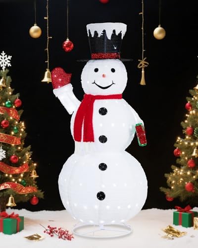 71'' Christmas Outdoor Decoration Light up Snowman, Outside Chris...