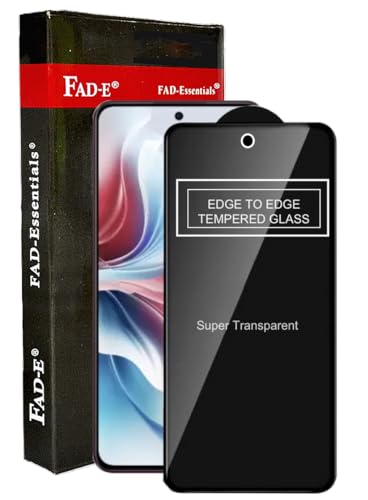 Image of FAD-E Tempered Glass Screen Protector Guard (with Camera Hole) for OPPO F25 PRO 5G (Transparent)