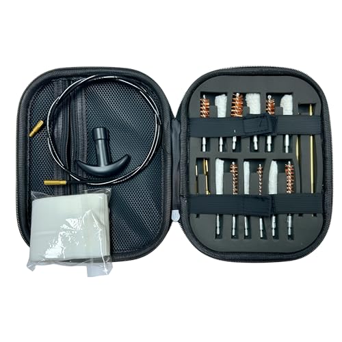 Gun Cleaning Kit Universal for Guns, Rifle Pistol Shotgun Handgun Cleaning Kit Universal Gun Cleaning Kit Gun Accessories Brushes for All Caliber Guns
