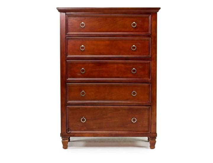 Image of Wooden Chest of Drawer of Bedroom 4 Drawers Storage Furiture with Shelf Storage for Living Room & Home Sheesham Wood