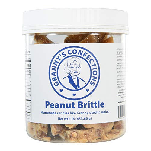 Handmade Peanut Brittle. Voted Best Peanut Brittle. - One Pound (16 oz) Container