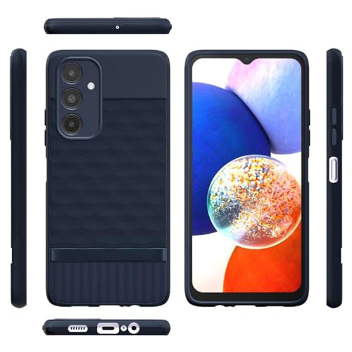 Image of Shockproof Case for Samsung Galaxy A14 4G / A14 5G | Full Camera Protection | TPU Flexible Back Cover for Samsung Galaxy A14 4G / A14 5G (Steel Blue)
