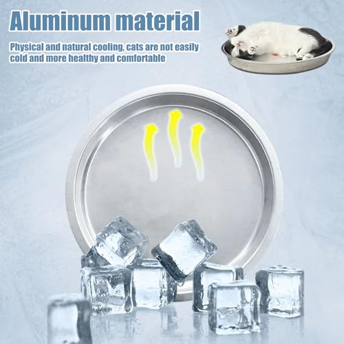 Kühlbett für Hunde, 40 cm, Aluminium, kühlendes Bett, waschbar, rutschfest, tragbar, für Haustier, Sommerbox, Reisehütte, heißes Wetter, drinnen