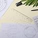 Mr. Pen- Geometric Drawing Template, Hexagon & Circles, Plastic Template Plastic, Shape Stencils for Drawing