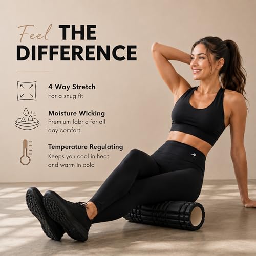 CompressionZ Women's Compression Leggings High Waisted Performance Shaping Gym, Pilates, Travel, Yoga, Workout Pants