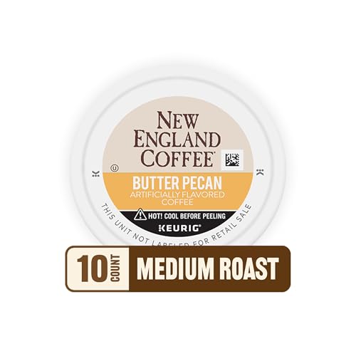Image of New England Coffee Single Serve Pods, Butter Pecan Medium Roast 10 Count (Pack of 6)