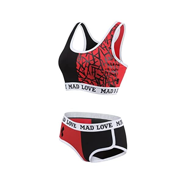 LittleForBig-Damen-Baumwolle-Camisole-und-Hoeschen-Sport-Loungewear-Bralette-Set-MAD-Love LittleForBig Damen Baumwolle Camisole und Höschen Sport Loungewear Bralette Set-MAD Love