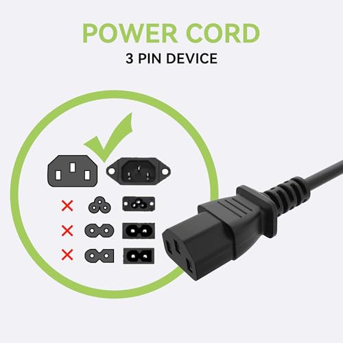 Cable de corriente AC para máquina de niebla Halloween Mister Kool II de American DJ, bajo nivel miniatura 2