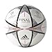 adidas Performance Finale Milano Capitano Soccer Ball, White/Black/Silver Metallic, 5