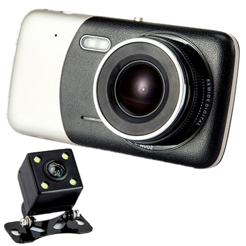 Camera Del Cruscotto Per Auto Con Display Da 4 Pollici E Funzione Wifi Doppia Lente 1080p Parcheggio Monitora Le Angolare Largo Accessorio