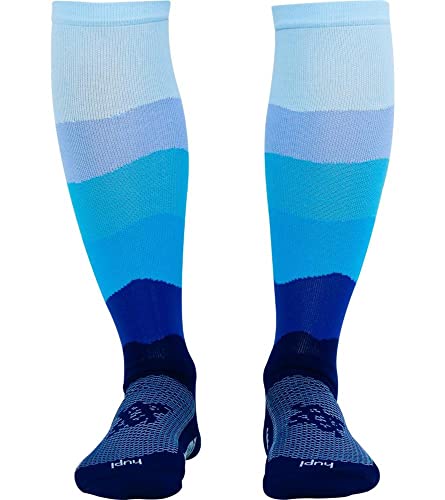Meia HUPI Longa Oceano, Cor: AZUL