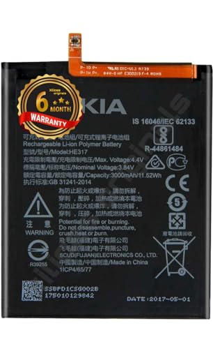 Image of HE317 Battery for Nokia 6 / N6 TA-1000 TA-1003 TA-1021 TA-1025 TA-1033 TA-1039 Battery with 6 Month Warranty** (C211)