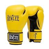 BENLEE Guantes de Boxeo de Piel sintética Rodney de 14 oz, Color Amarillo/Negro