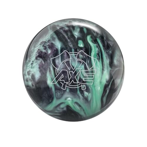 Hammer PRE-DRILLED Axe Bowling Ball - Green/Smoke (This Item Includes a Free Bowlerstore Rubber Shammy- Colors Will Vary for The Shammy) 13lbs