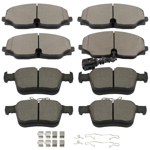 Image of SCITOO D2074 D1761 Front Ceramic Rear Ceramic Brake Pad Sets | 2018-2022 For Volkswagen For Atlas,2020-2022 For Atlas Cross Sport