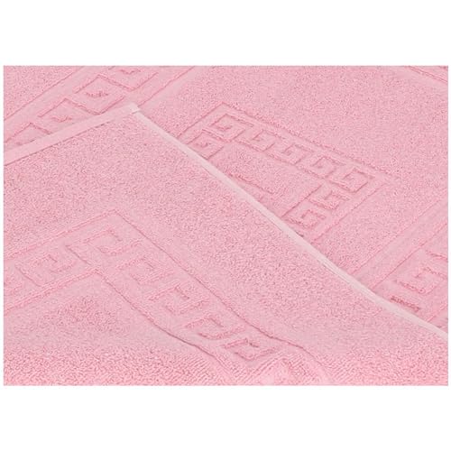 Casatessile Schwamm Bad Matte 60 X 180 cm. Torino Saugfähige Badezimmermatte aus Baumwolle, Badezimmermatte ohne Rutschfestigkeit - ROSA – Ansicht 5