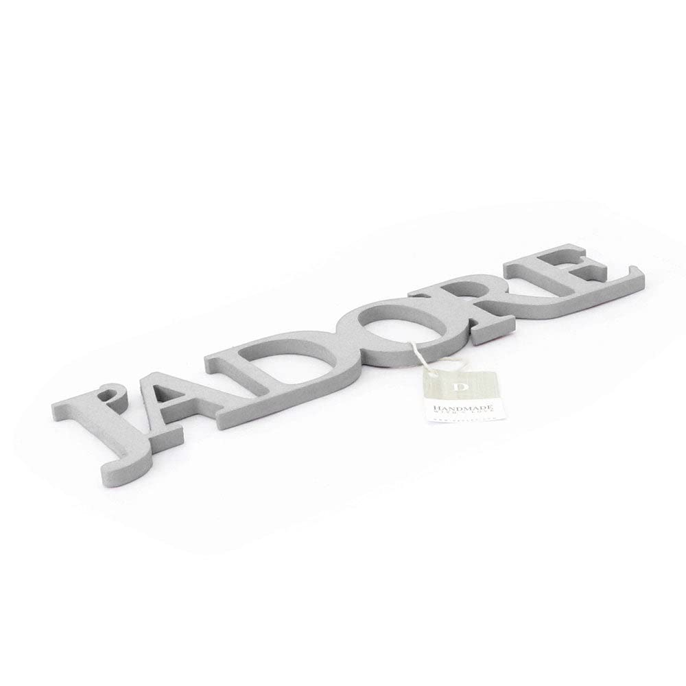Letra de Madera con Frase J'adore – Decoración para Colgar en la Pared, Texto Decorativo Hecho a Mano, decoración