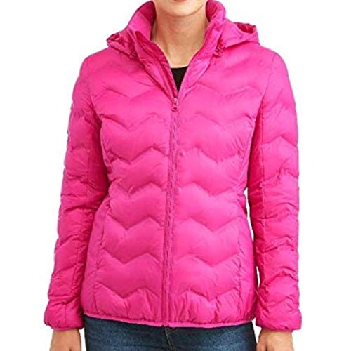 Time & Tru Womens Wind Resistant Bubble Coat (Large 12/14, Lolita)
