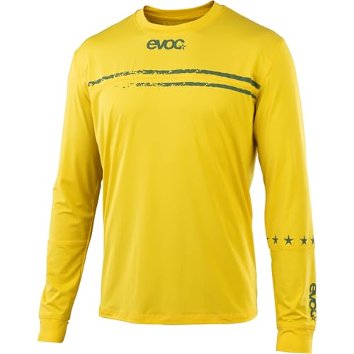 T-shirt long EVOC Homme jaune sunflower vêtement sport XL
