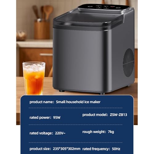 Fabricadora de hielo de mostrador YUEWO 26 lbs/24H miniatura 2