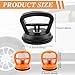 3pcs Car Dent Puller Car Dent Remover Tool Paintless Dent Removal Kit Hail Dent Removal Kit Dent Puller Suction Cup for Dent Remover Dent Puller for Cars (Color:Black,Orange)