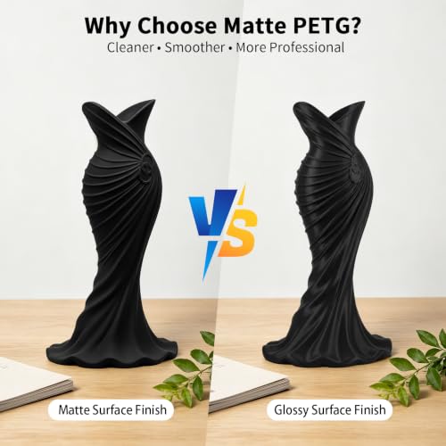 Image of IEMAI Black Matte PETG Filament 1.75mm 1kg Compatible with Bambu Lab AMS