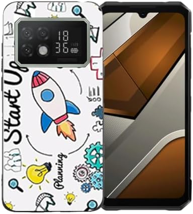 NOUKAJU Handyhülle Für Doogee S200 X (2025) – Transparent, TPU, Mit Standfunktion & 4-Ecken-Schutz