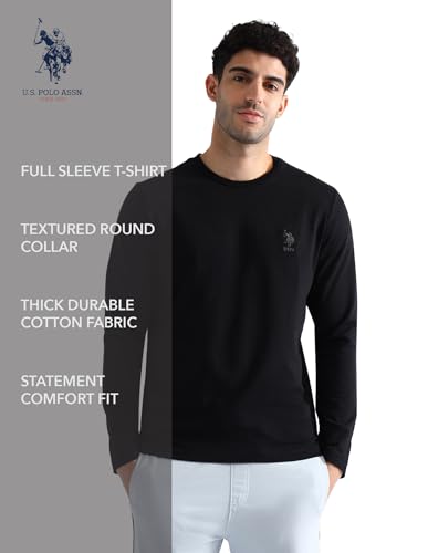Image of U.S. Polo ASSN. Mens OEE05 Pure Cotton Oversized Lounge T-Shirt