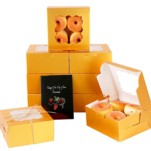 Qiqee Gold Bakery Box