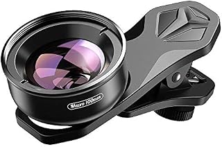 Apexel HD Clip on Cell Phone Camera lens 100mm Macro Lens for iPhone X/8/8plus/7/ plus Samsung Galaxy S10/S10 plus Huawei and most Smartphones