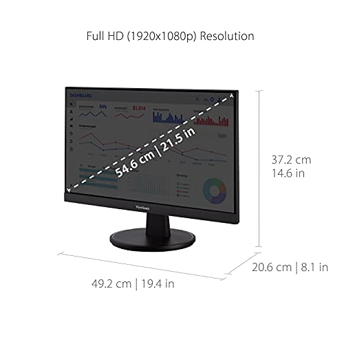 ViewSonic VA2247-MH 22 Inch Full HD 1080p Monitor with 100Hz, FreeSync, Ultra-Thin Bezel, Eye Care, HDMI, VGA Inputs for Home and Office by ViewSonic - Image 5