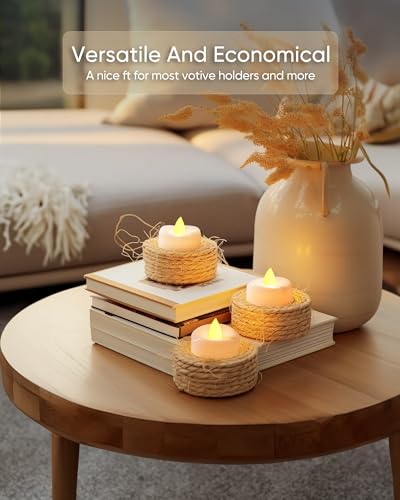 LED-Candles-24-Pack-Tea-Lights-Candles-Battery-Operated-Bulk-Long-Lasting-200-Hours-Flameless-Tealight-Candles-Flickering-Tea-Lights-for-Halloween-Fall-Warm-Yellow-15-D-X-125-H