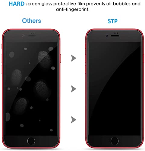 Image of STP FEEL [2 Pack Military Grade Premium Tempered Glass For iPhone 6 / iPhone 6S (4.7 Inch) Edge to Edge Super Tough 9H Hardness Screen Protector Guard with Easy Installation Kit