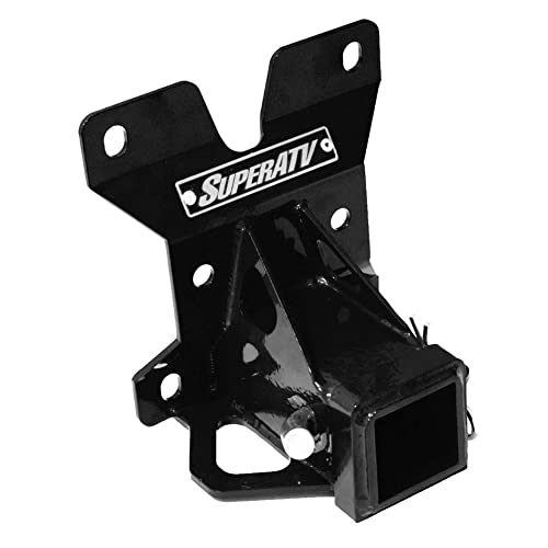 SuperATV 2" Rear Receiver Hitch for Can-Am Maverick X3 Series | 3/16" Steel, 1650 Lb. Tow Capacity | Includes Cotter & P
