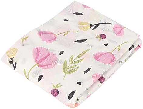 Insular 2-Pack Muslin Swaddle Blankets - 47x47 Inch, Bamboo Cotton, Soft Receiving Blankets For Babies (Blue & Safari) - View #2