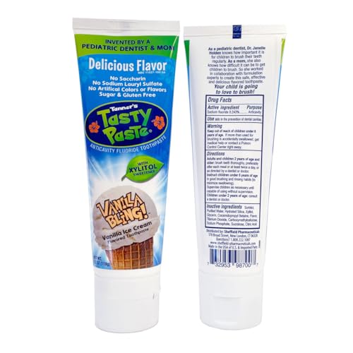 Tanner'S Tasty Paste SH00313 Variety (Vanilla, Chocolate & Orange) Anticavity Fluoride Children’S Toothpaste thumb #3