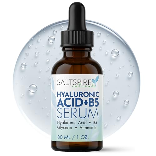 Image of Hyaluronic Acid + B5 Serum - Deep Hydrating Face Serum with Glycerin & Vitamin E | Plumps Skin, Smooths Fine Lines & Restores Moisture | 30 mL / 1 oz