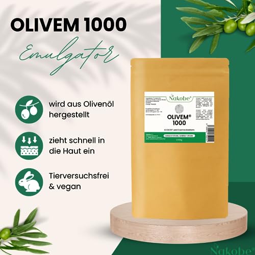 Emulgatoren Nakobe Olivem 1000, 100g, PEG-frei, Konsistenzgeber