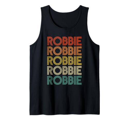 Divertido Nombre Personalizado Robbie Vintage Robbie Retro Meme Camiseta sin Mangas