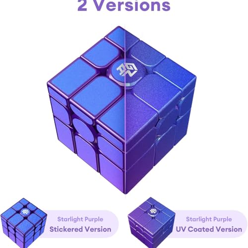 Cube de vitesse magnétique 3x3 GAN UV violet finition miroir - 4