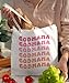 SZERE Pink Godmother Gifts Tote Bag, Godmother Gifts from Godchild, Godmother Proposal Gifts, Godmom Gifts, Groovy Godmama Canvas Tote Bags for Women, Grocery Bags Reusable Shopping Bags