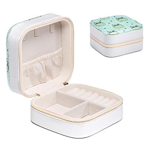 Boîte à bijoux pour femme vert hippo écrin raffiné pour bagues et or - 2