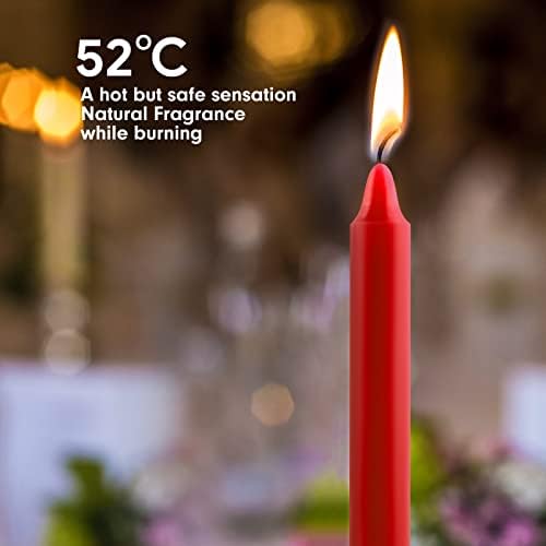 Upgraded MANFLY Low Temperature Candles Low Heat Romantic Candles Wax for Couples, Wedding, Home Decoration (12pcs)