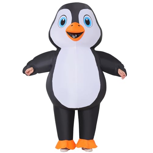 GOOSH Inflatable Penguin Costume 72IN Air Blow up Funny Costume